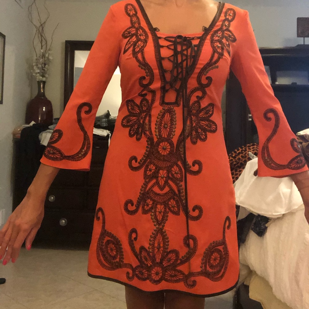 Bebe bohemian dress